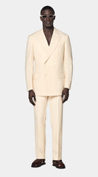 Light Yellow Tailored Fit Milano Suit