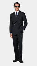 Navy Tailored Fit Milano Suit