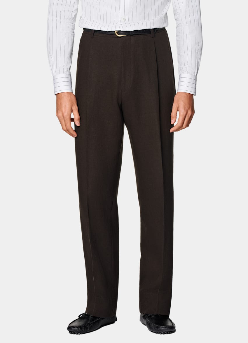 Mid Brown Tailored Fit Milano Suit