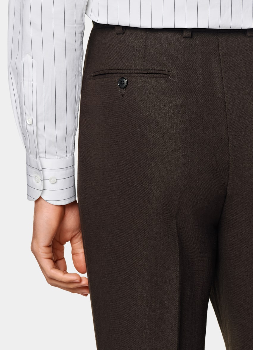 Mid Brown Tailored Fit Milano Suit