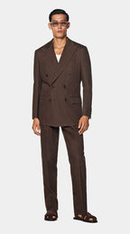 Mid Brown Tailored Fit Milano Suit