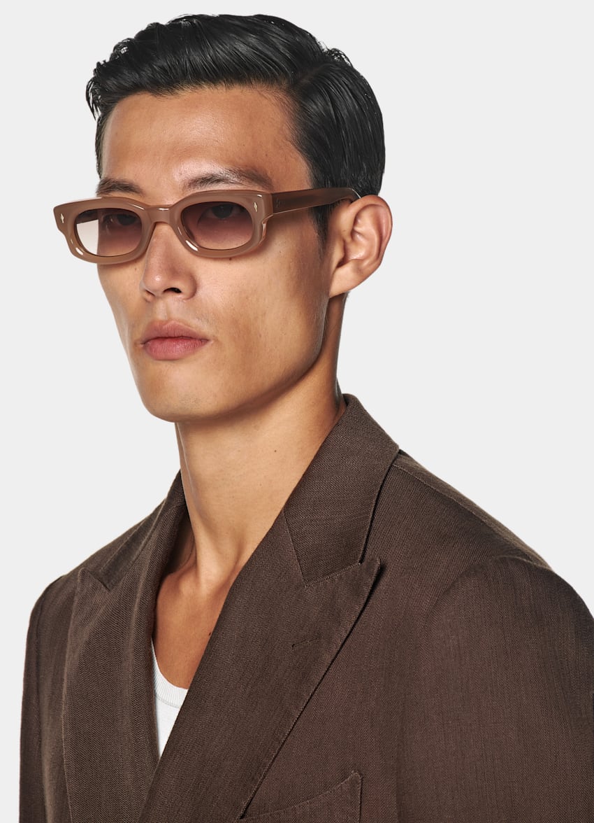 Mid Brown Tailored Fit Milano Suit