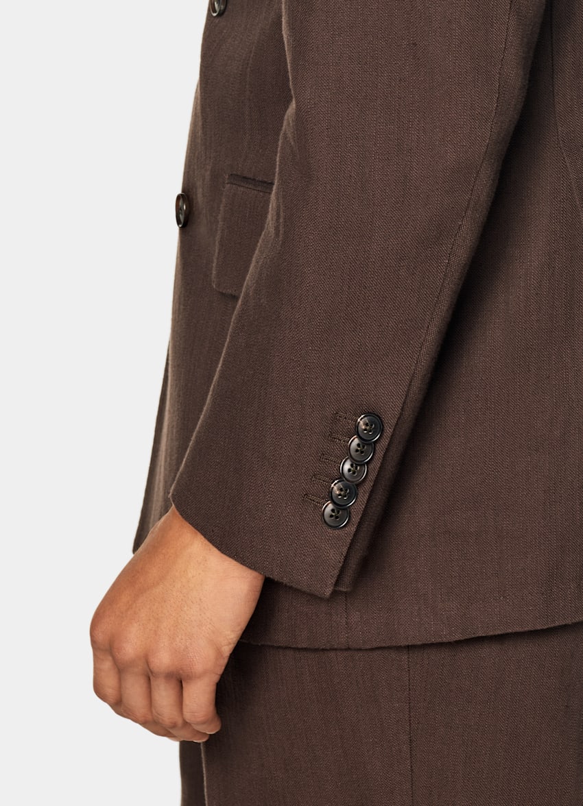 Mid Brown Tailored Fit Milano Suit