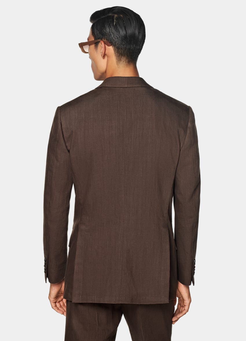 Mid Brown Tailored Fit Milano Suit