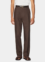 Mid Brown Tailored Fit Milano Suit