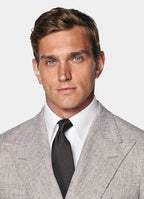 Light Taupe Checked Tailored Fit Havana Suit
