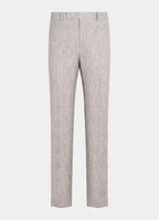 Light Taupe Checked Tailored Fit Havana Suit
