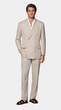 Sand Tailored Fit Milano Suit