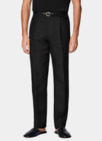 Black Relaxed Fit Roma Suit