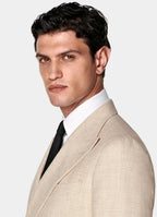 Sand Checked Tailored Fit Havana Suit