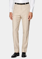 Sand Checked Tailored Fit Havana Suit