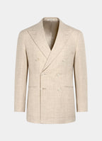 Sand Checked Tailored Fit Havana Suit