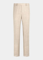 Sand Checked Tailored Fit Havana Suit