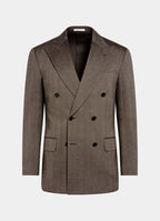 Mid Brown Herringbone Tailored Fit Milano Suit