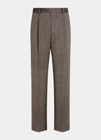 Mid Brown Herringbone Tailored Fit Milano Suit
