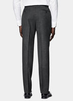 Dark Grey Houndstooth Tailored Fit Havana Suit