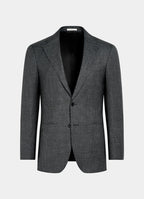 Dark Grey Houndstooth Tailored Fit Havana Suit