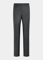 Dark Grey Houndstooth Tailored Fit Havana Suit