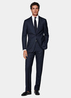 Navy Houndstooth Tailored Fit Havana Suit