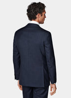Navy Houndstooth Tailored Fit Havana Suit