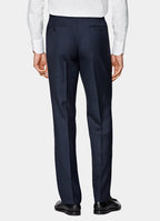 Navy Houndstooth Tailored Fit Havana Suit