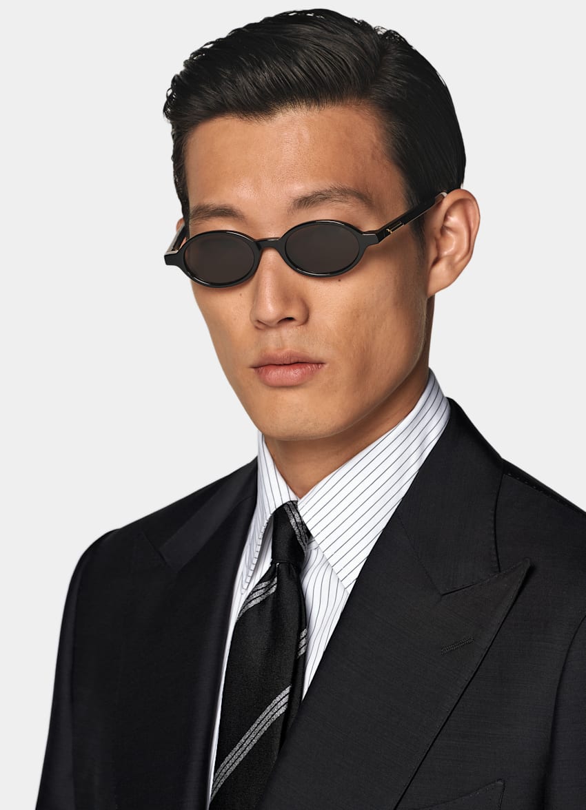 Black Tailored Fit Milano Suit