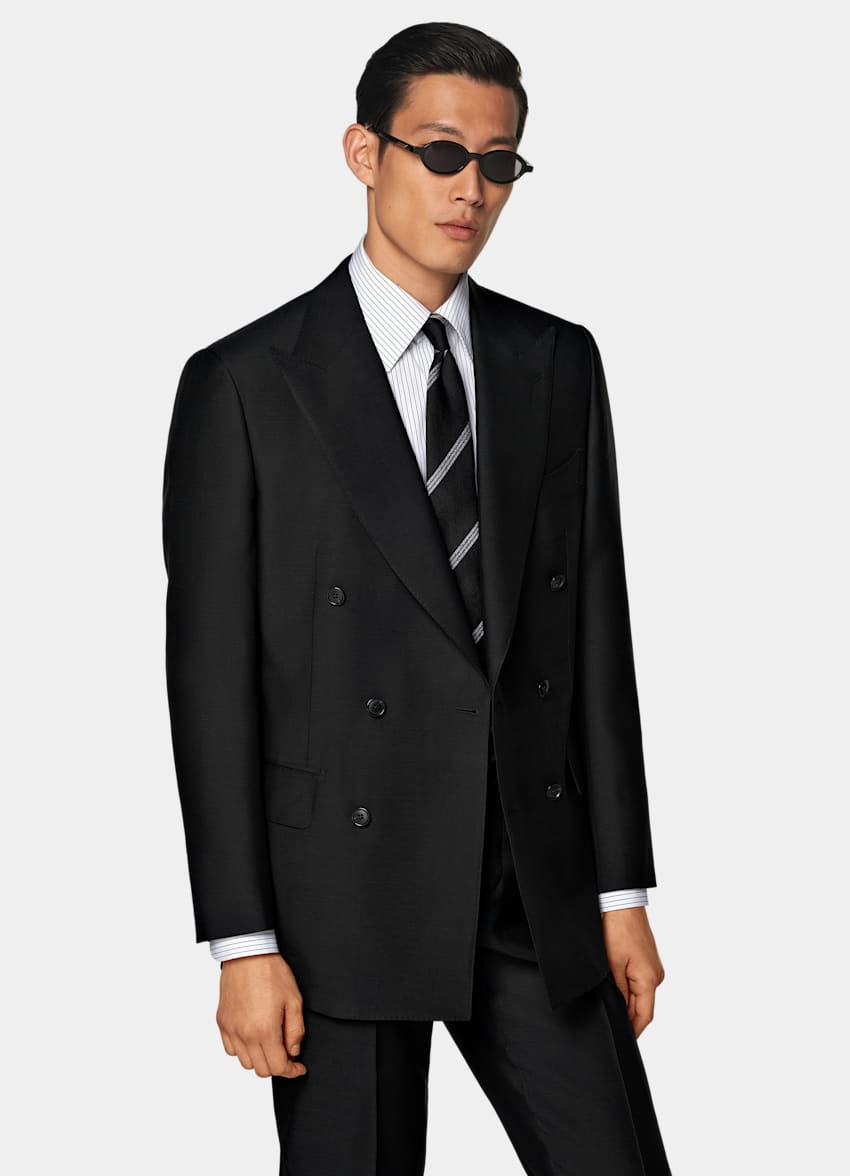 Black Tailored Fit Milano Suit