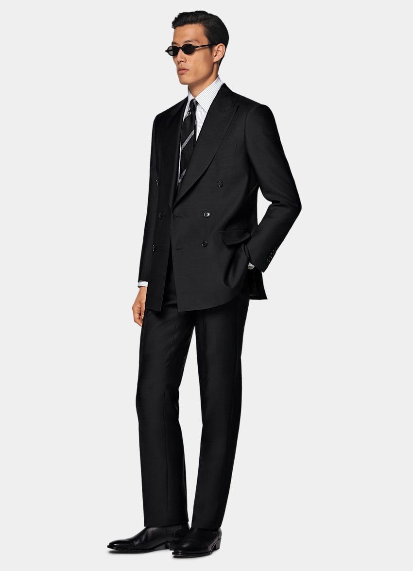 Black Tailored Fit Milano Suit
