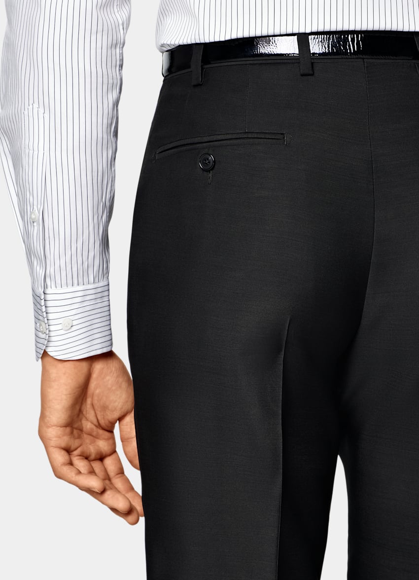Black Tailored Fit Milano Suit