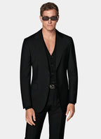 Black Tailored Fit Milano Suit