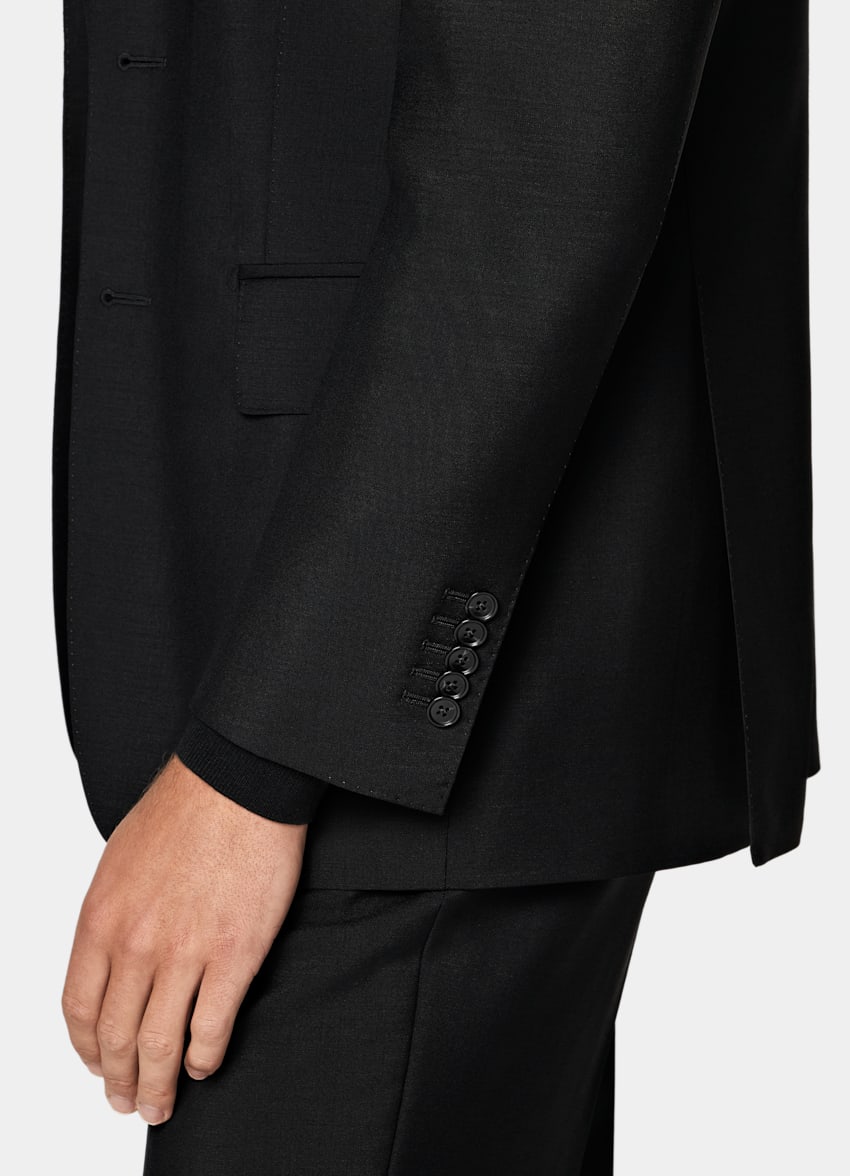 Black Tailored Fit Milano Suit