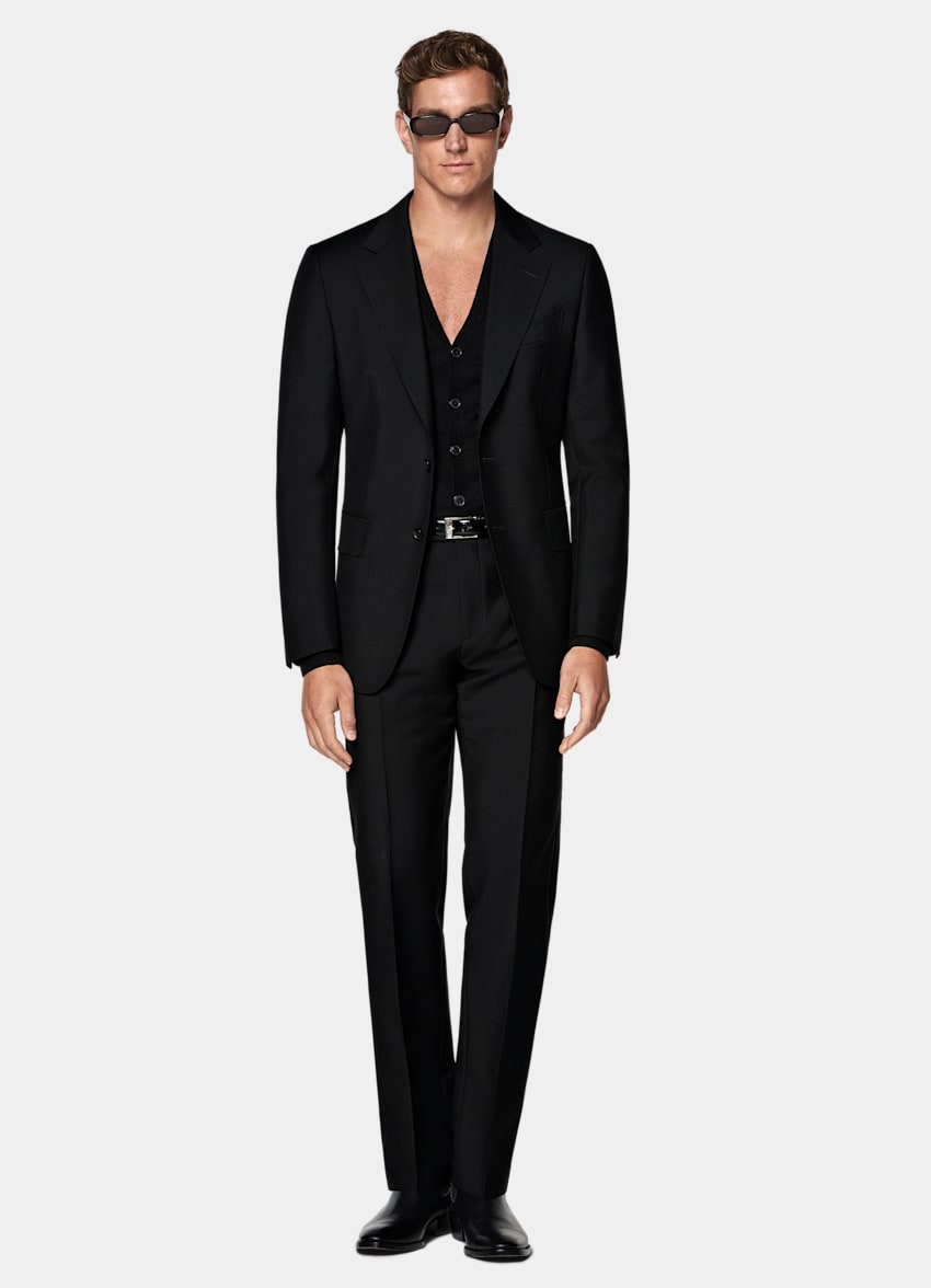 Black Tailored Fit Milano Suit