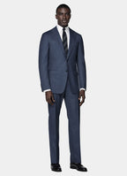Mid Blue Tailored Fit Havana Suit