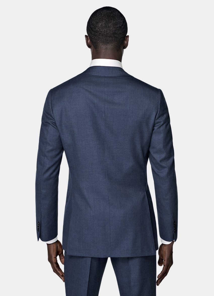 Mid Blue Tailored Fit Havana Suit