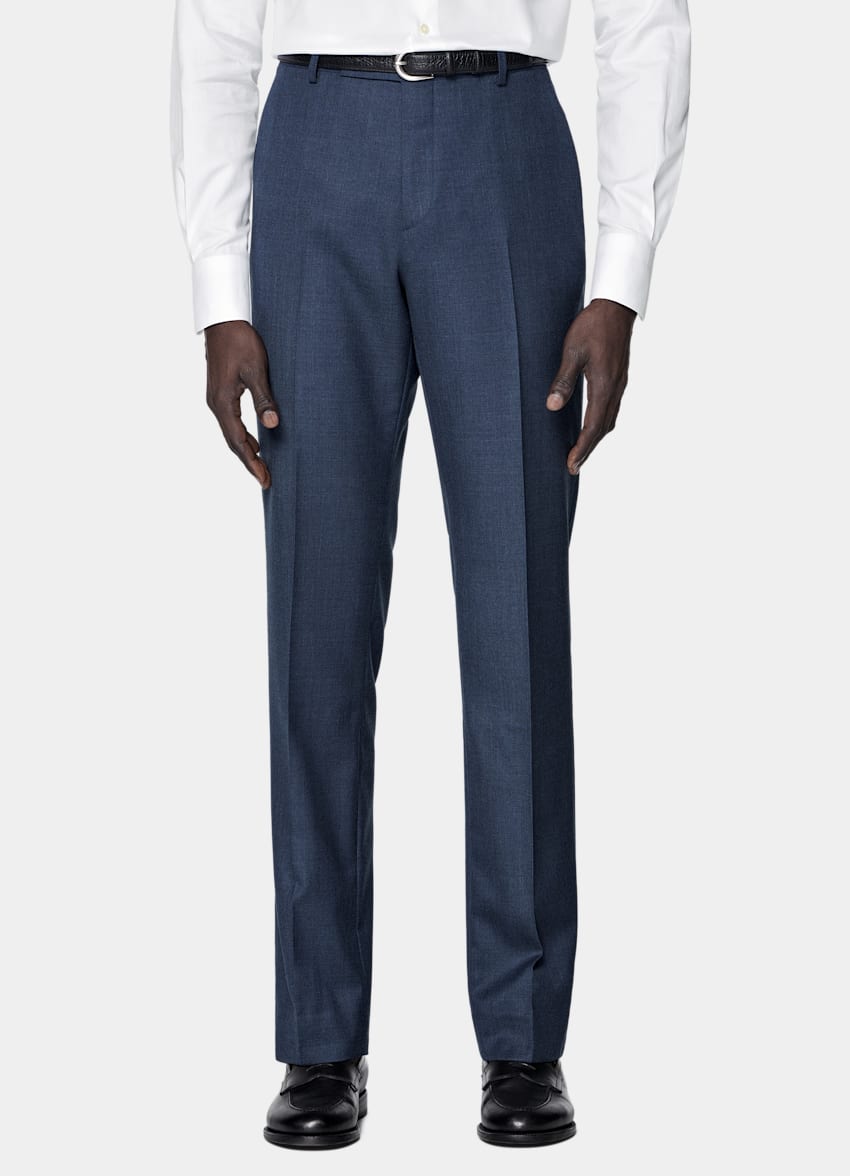 Mid Blue Tailored Fit Havana Suit