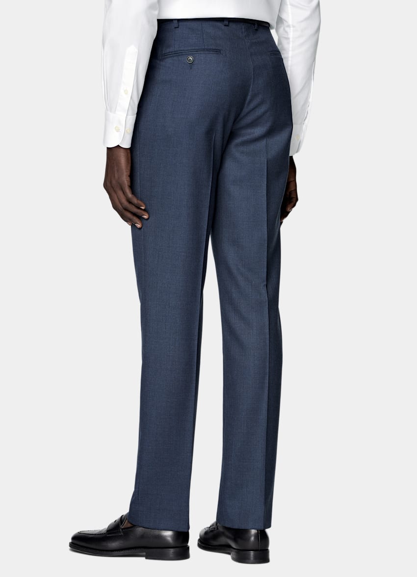 Mid Blue Tailored Fit Havana Suit