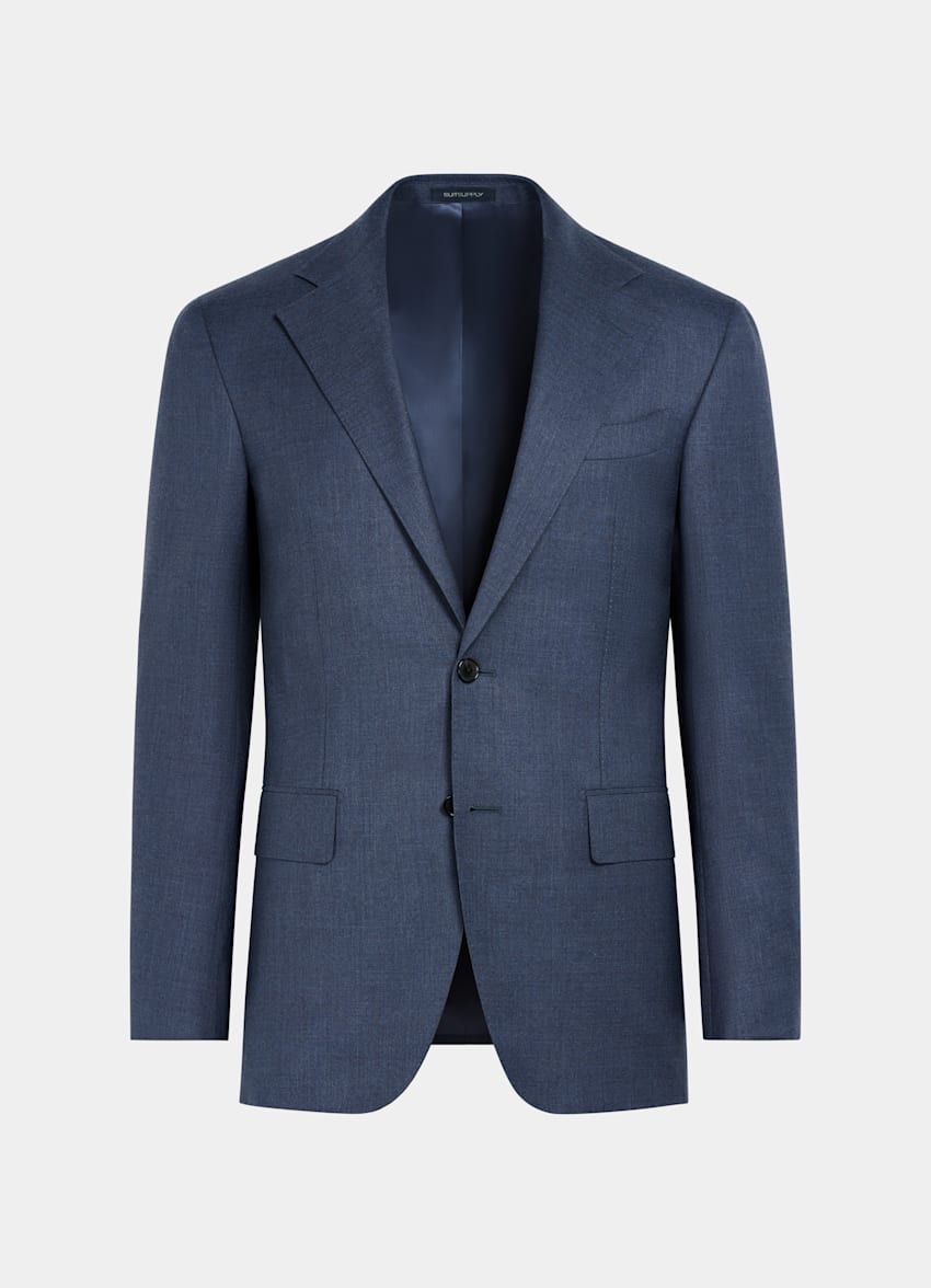 Mid Blue Tailored Fit Havana Suit