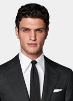 Dark Grey Checked Tailored Fit Havana Suit