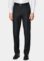 Dark Grey Checked Tailored Fit Havana Suit