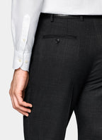 Dark Grey Checked Tailored Fit Havana Suit