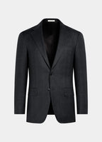 Dark Grey Checked Tailored Fit Havana Suit
