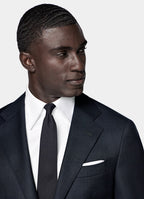 Navy Checked Tailored Fit Havana Suit