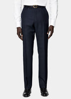 Navy Checked Tailored Fit Havana Suit