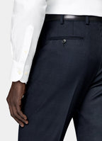 Navy Checked Tailored Fit Havana Suit