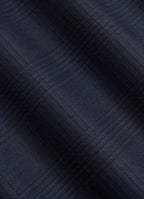 Navy Checked Tailored Fit Havana Suit