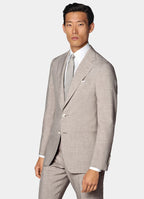 Light Taupe Tailored Fit Havana Suit