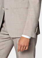 Light Taupe Tailored Fit Havana Suit