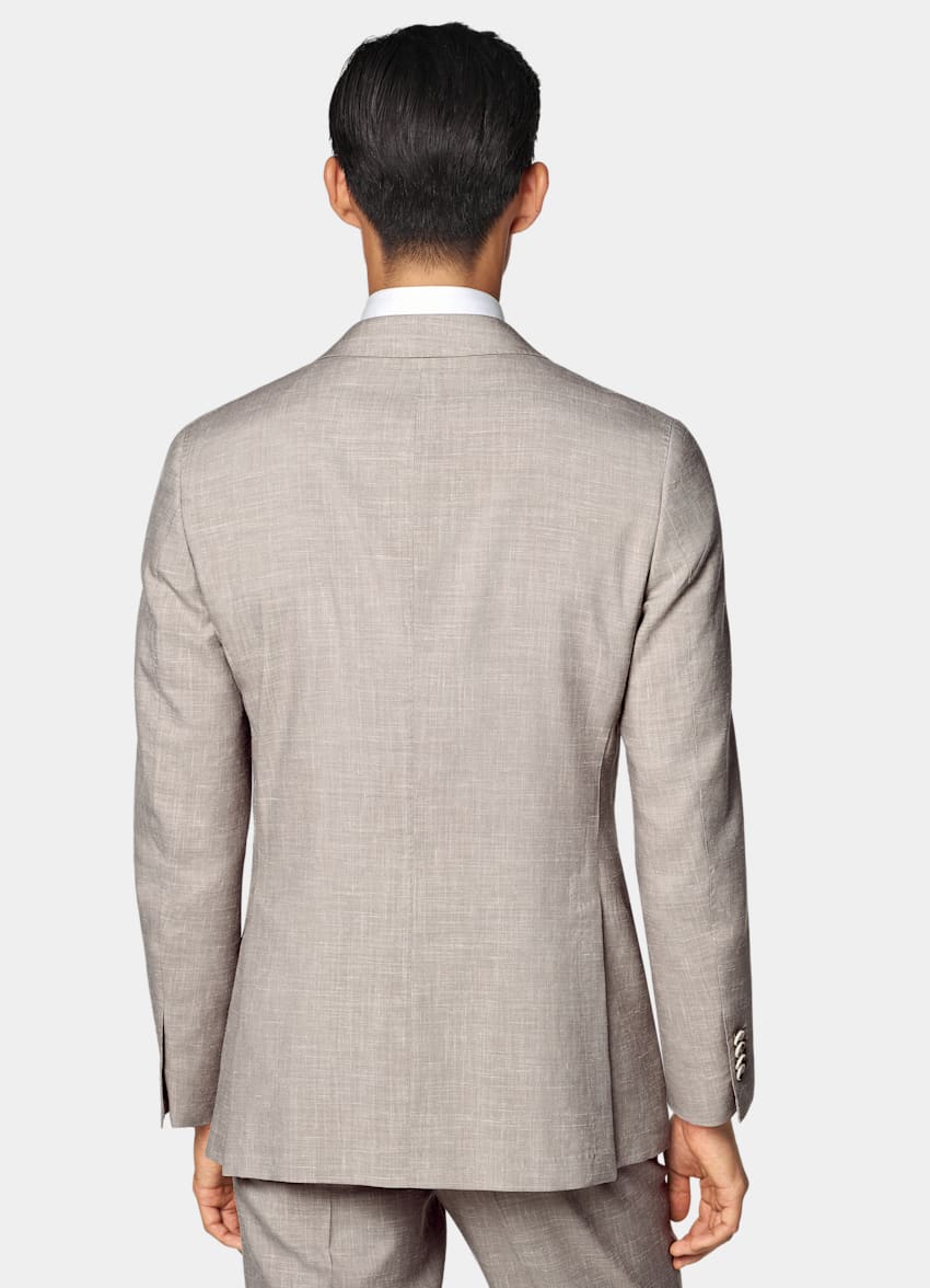 Light Taupe Tailored Fit Havana Suit