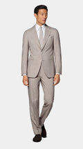 Light Taupe Tailored Fit Havana Suit