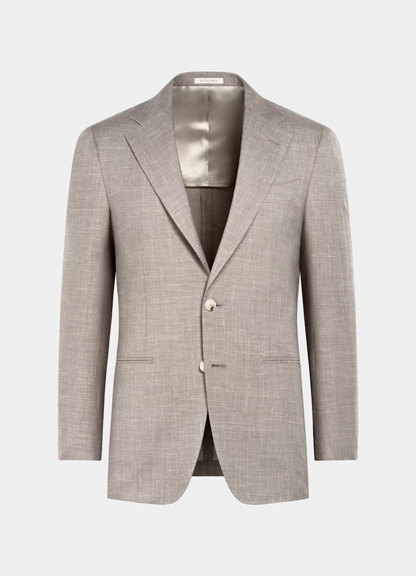 Light Taupe Tailored Fit Havana Suit